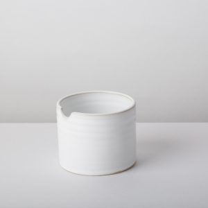 Diem Pottery Sugar Bowl White